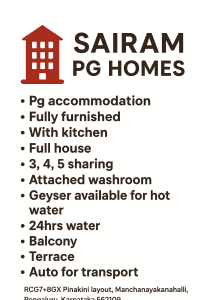 Sairam PG Homes