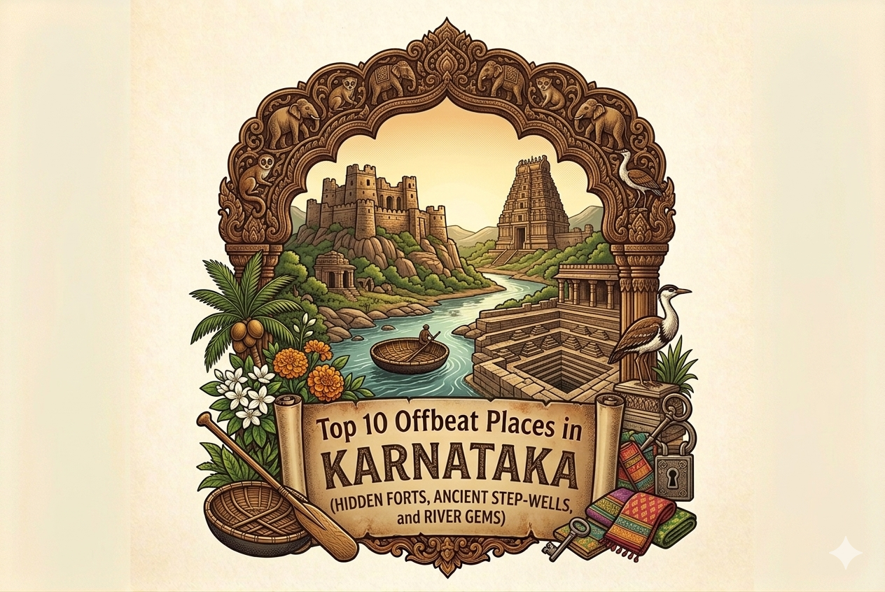 Offbeat Places in Karnataka: Top 10 Hidden Gems Beyond Tourist Trails (2026 Guide)